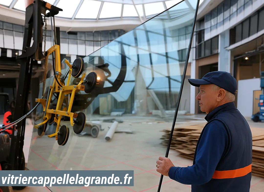 Remplacement de vitrine magasin Cappelle-la-Grande